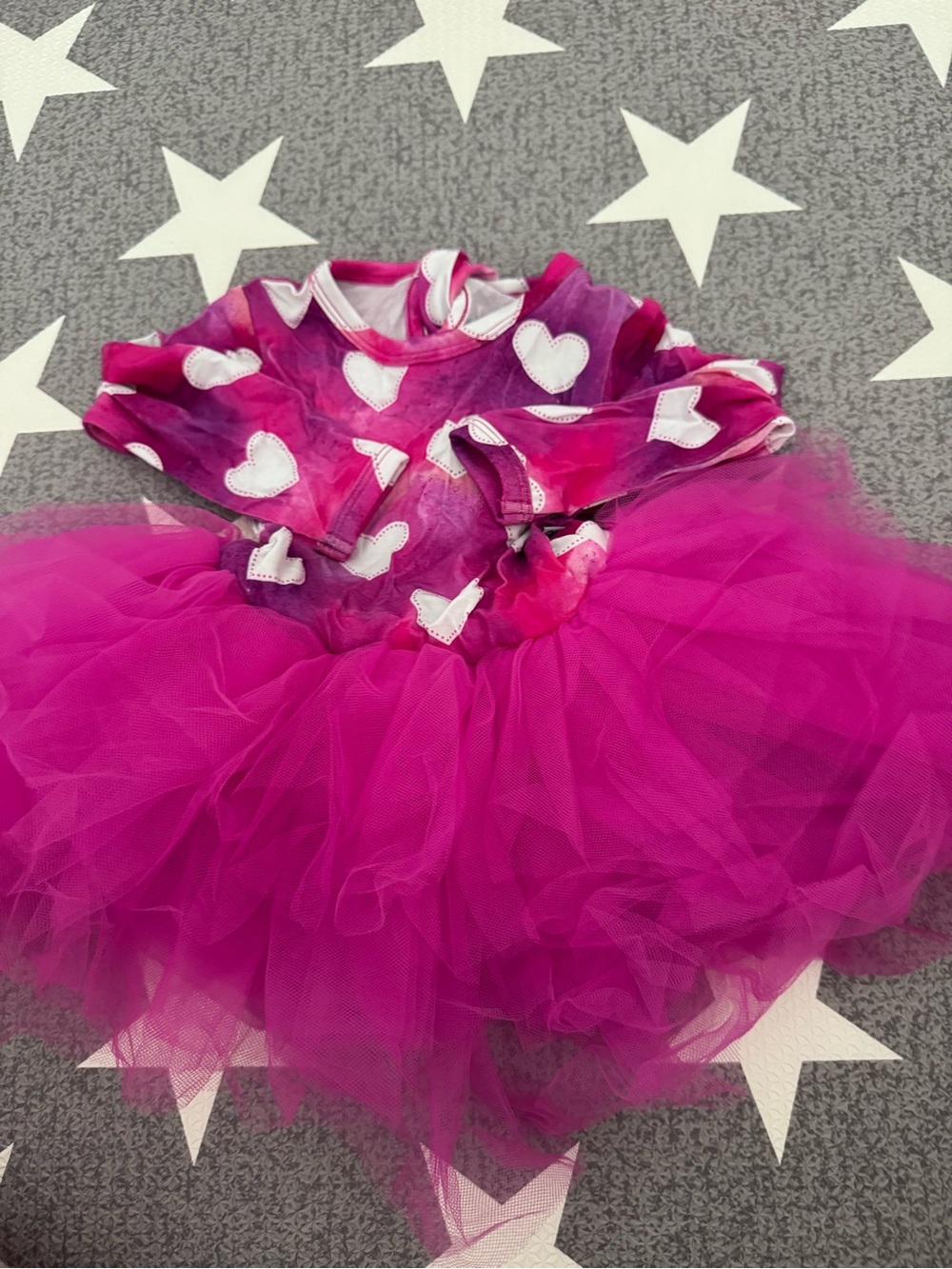 Bums and Roses Pink Heart Tulle Kids Dress